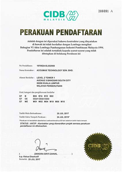 Certificates