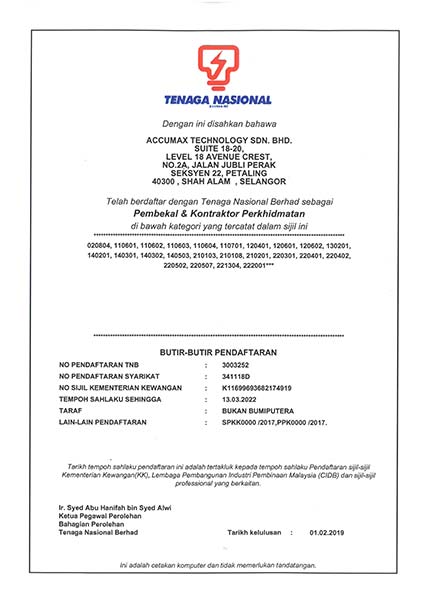 Certificates